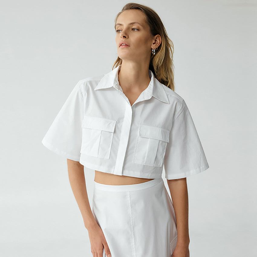 Women's Loose Casual Pure Solid Color Shirt
