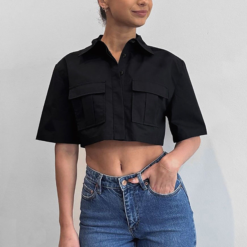 Women's Loose Casual Pure Solid Color Shirt