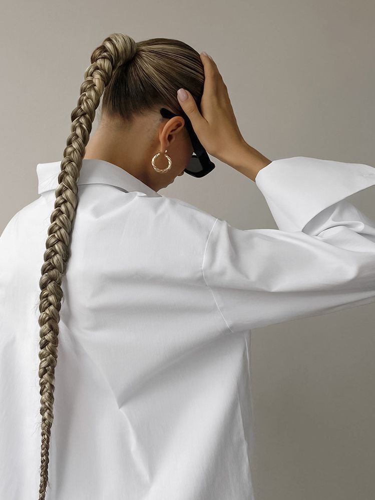 Women's Fashionable Casual All-match Mid-length Shirt