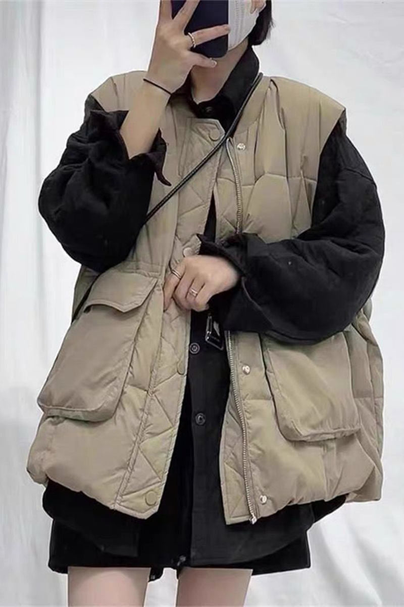 Women's Fashion Casual Down Cotton Outer Wear Vest