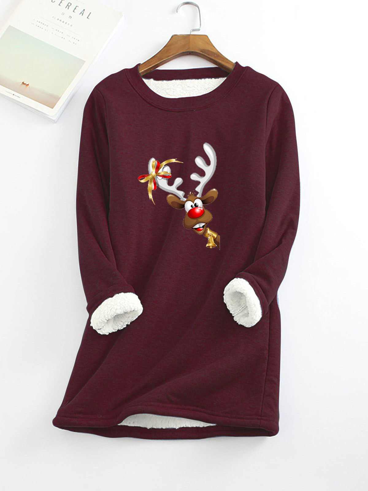 Women's Fashion Velvet Padded Thermal Bottoming Shirt Sweater