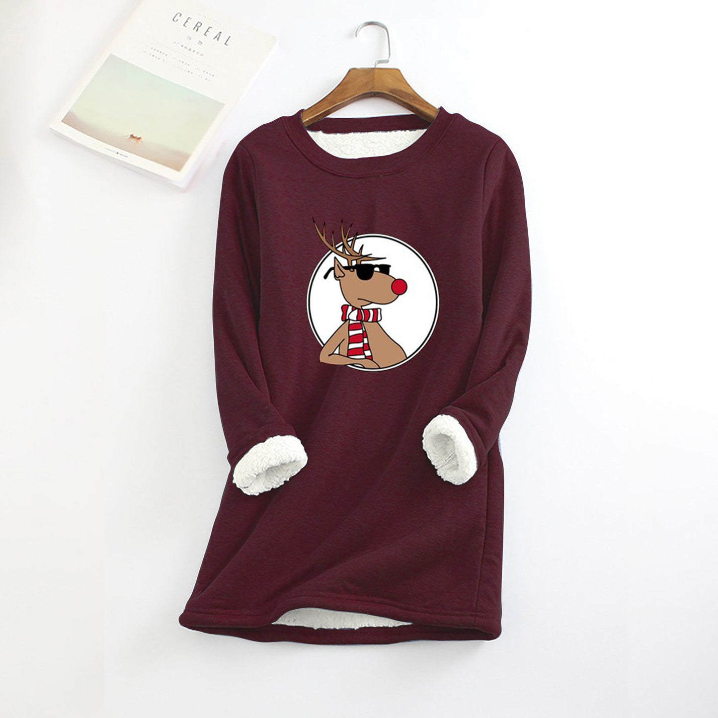 Women's Fashion Velvet Padded Thermal Bottoming Shirt Sweater