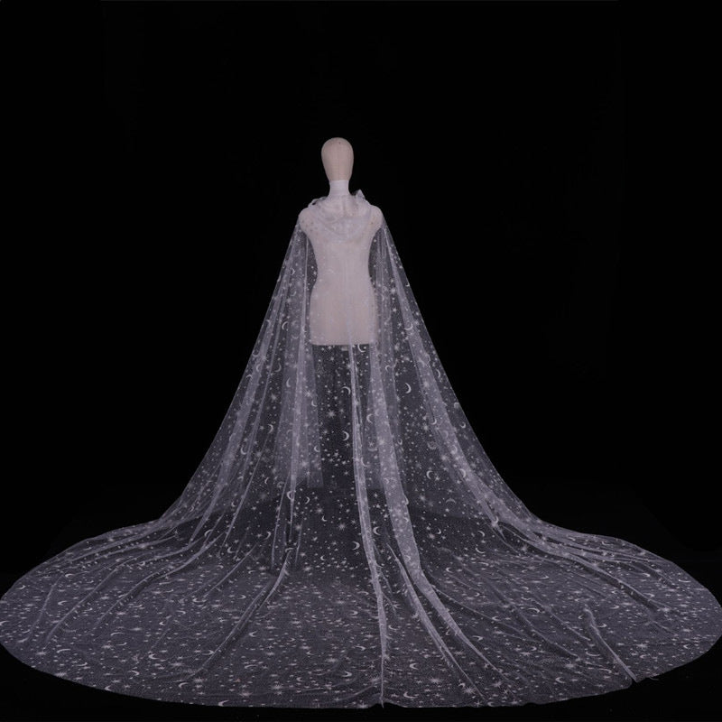 Bridal Fashion Simple Solid Color Pattern Type Veil