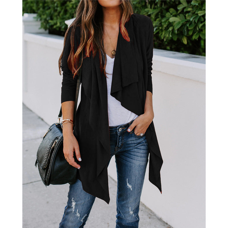 Women's Wildly Popular Solid Color Long-sleeved Windbreaker Jacket