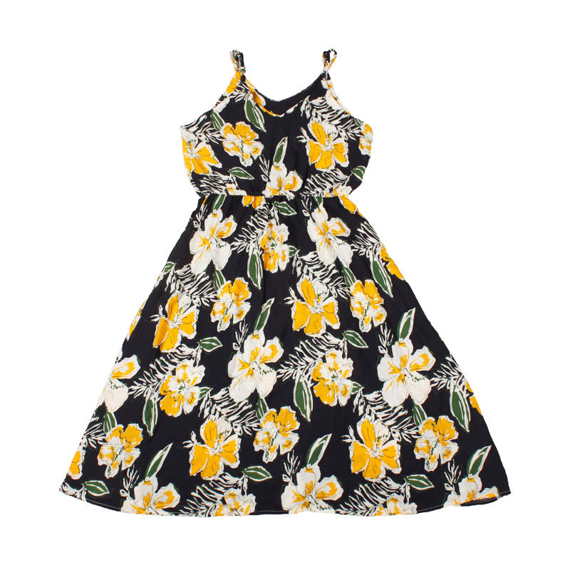 Men's And Women's Hawaiian Shirt Dress Flower Print