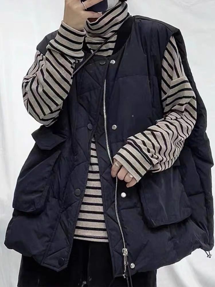 Women's Fashion Casual Down Cotton Outer Wear Vest