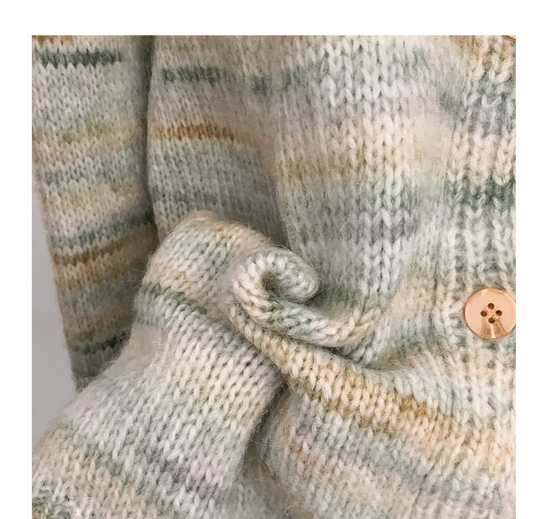 Lazy Wool Knit Cardigan Women's Jacket
