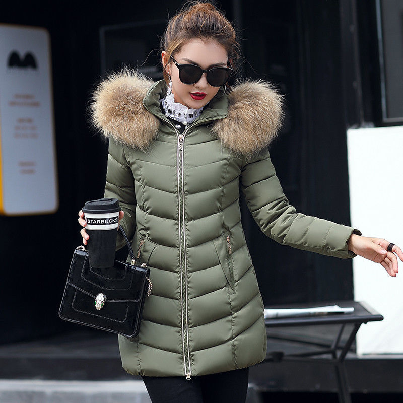 Winter jacket women fashion slim long cotton-padded Hooded jacket parka female wadded jacket outerwear winter coat women