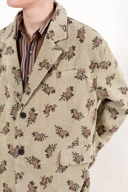 Broken Flower Antique Corduroy Suit Jacket