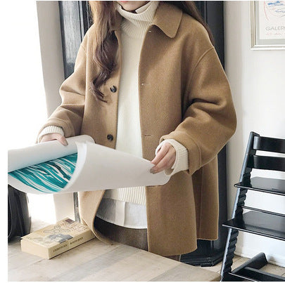 Double-sided Cashmere Coat Women Mid-length