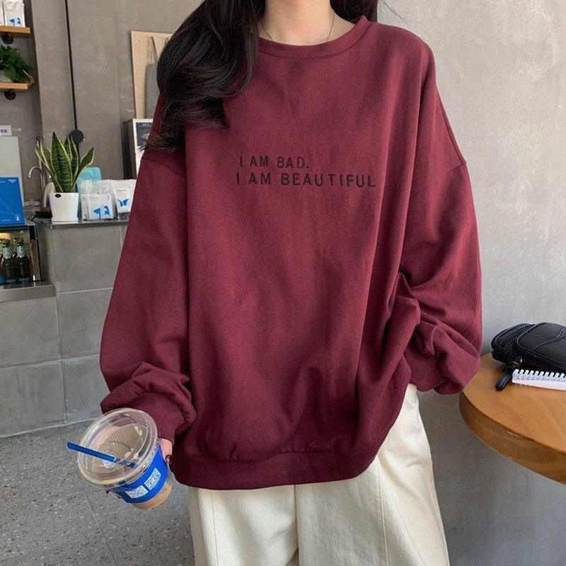 Sweatshirt Women's Loose Korean Style Top Coat