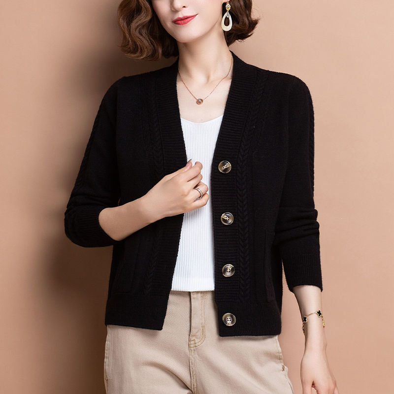 Women's Short Foreign Style Sweater Cardigan Fashion Outside