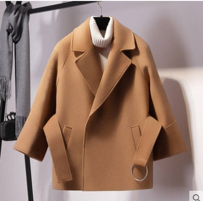 Woolen Coat Female Autumn Winter Woolen Coat Student Short