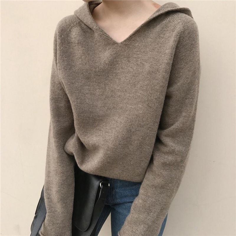 Loose New Pullover Hooded Thin Sweater Hooded Bottoming Hoodie Jacket