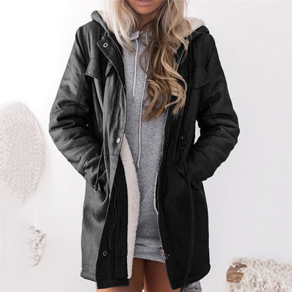 Zip pocket trench coat