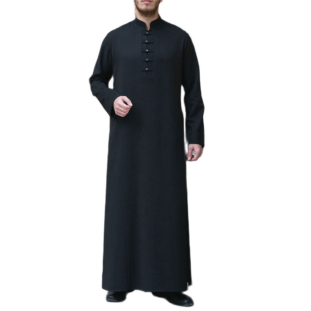 Men's Fashion Solid Color Middle East Arabian Robe
