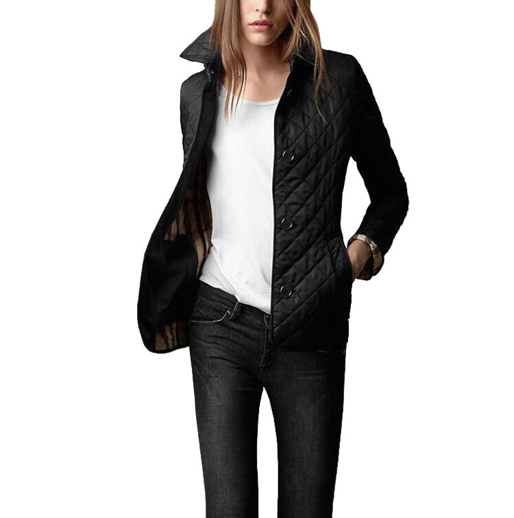 Fashionable Temperament Lapel Single-breasted Slim-fit Warmth