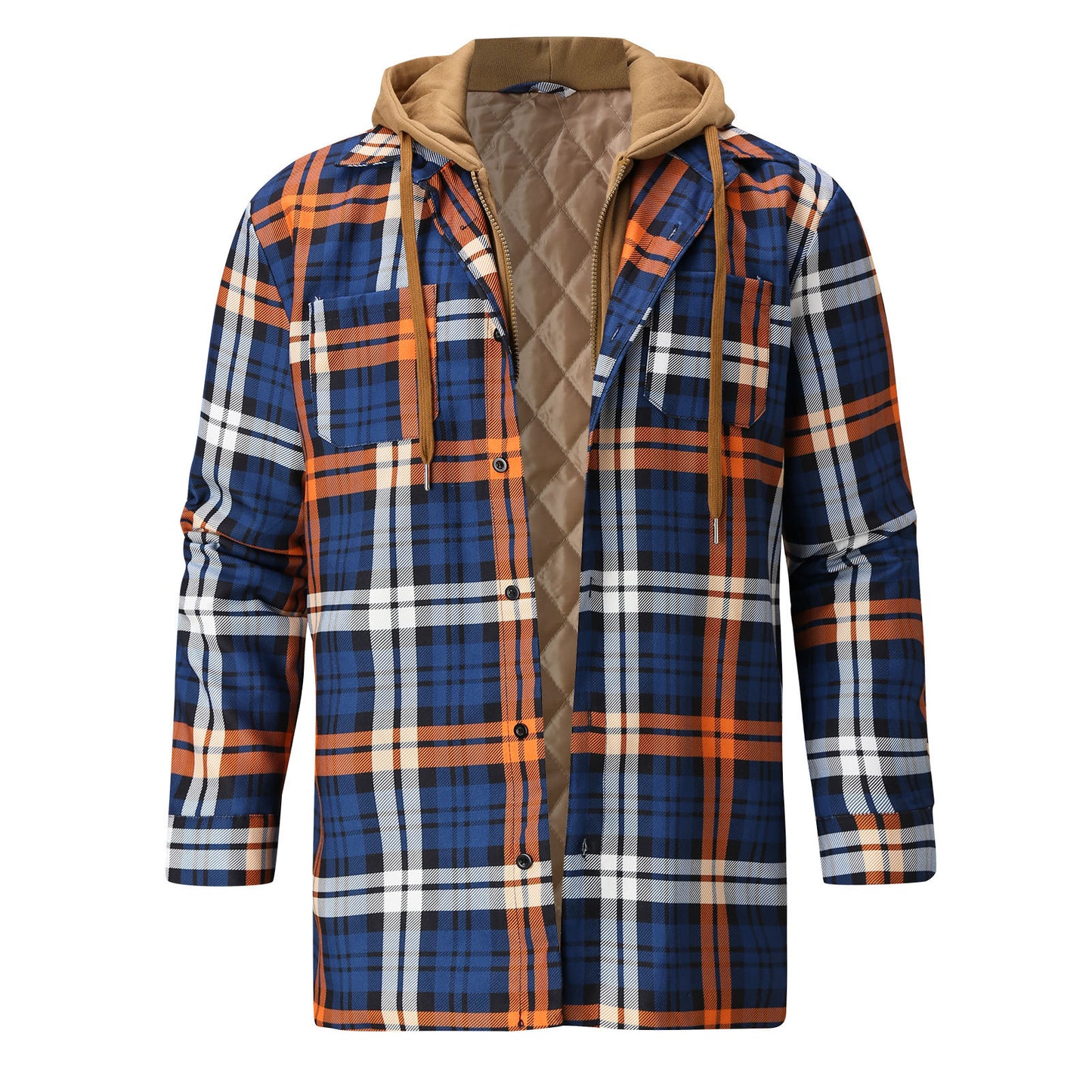 Men's Fashion Casual Non-location Print Hooded Jacket