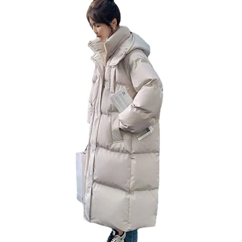 Loose-fitting The Knee Cotton Clothes Winter New Ins Bread Coat Fashion