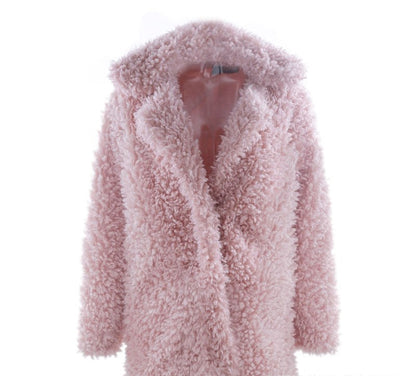 Ebay Fashion Women Loose Collar Fur Jacket Winetr Fur Coats