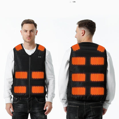 Smart Self-heating Vest Elastic Fabric On Both Sides