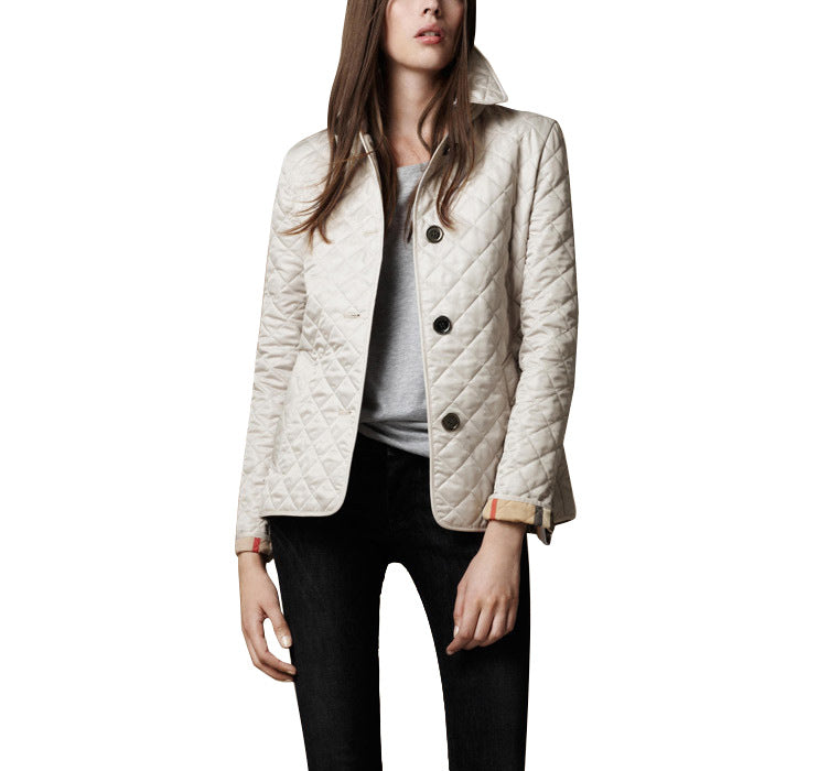 Fashionable Temperament Lapel Single-breasted Slim-fit Warmth