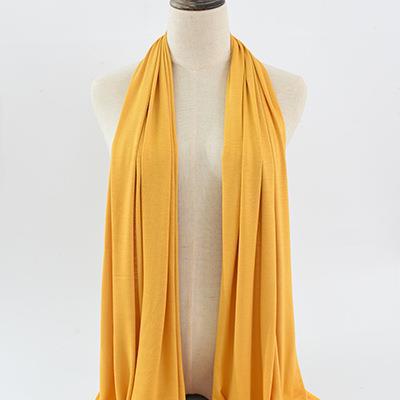 Pure Color Rayon Jersey Ethnic Women's Scarf Mercerized Cotton Modal Headcloth Scarf