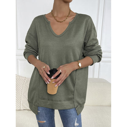 Women's Fashion Casual Solid Color High Elastic Top