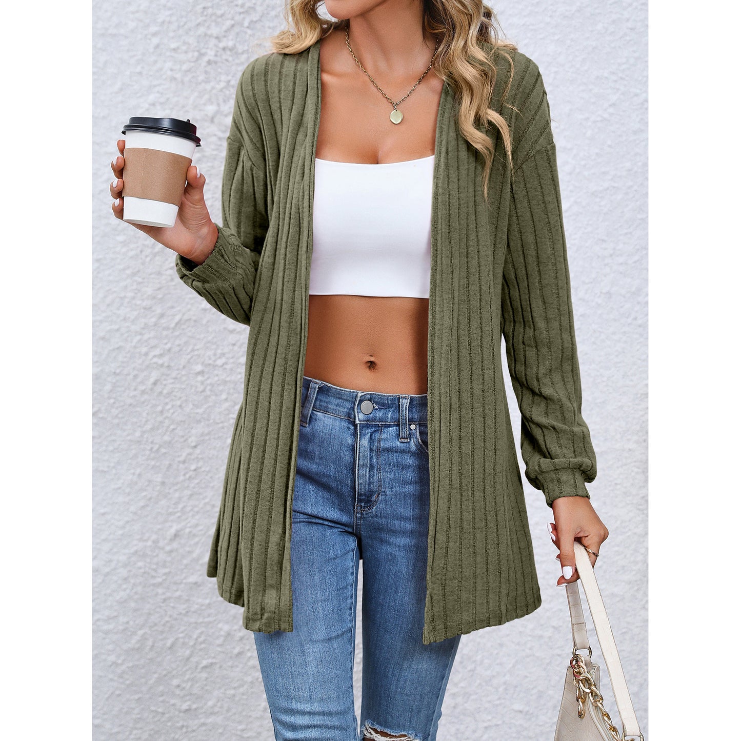 Women's Fashion Loose Casual Style Cardigan Cape Top