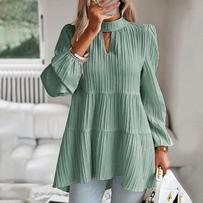 Elegant Long-sleeved Top For Women