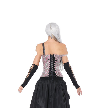 New Product Leather Stitching Patterned Cloth Corset