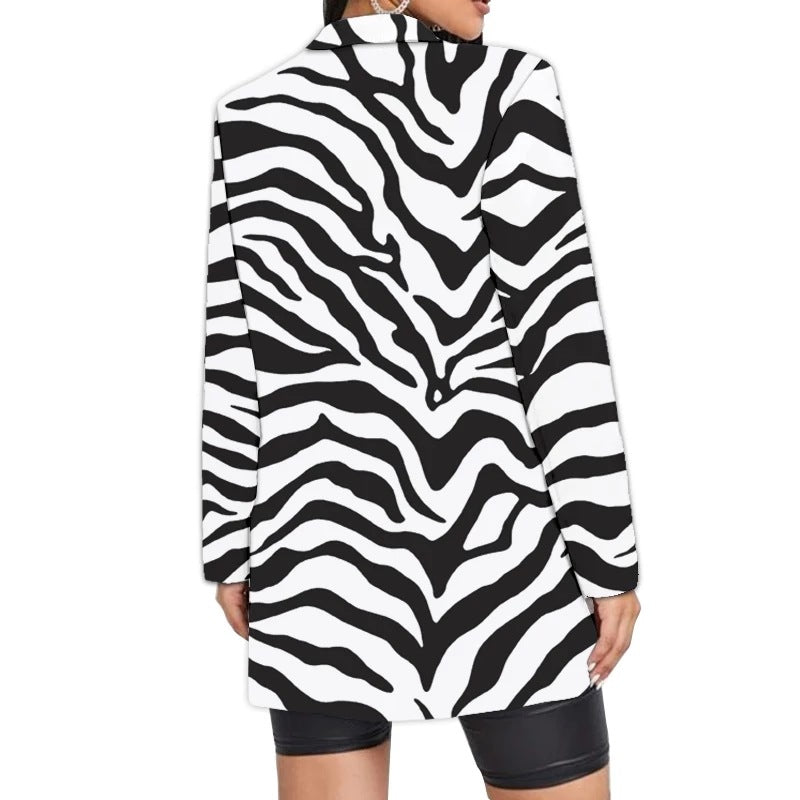 Women's Fashion Casual 3D Print Leopard Print Suit