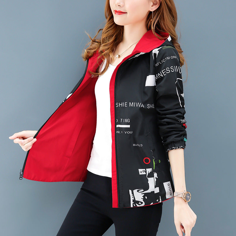Spring Short Small Coat For Women Loose Jacket Women Casual All-matching Jacket Thin
