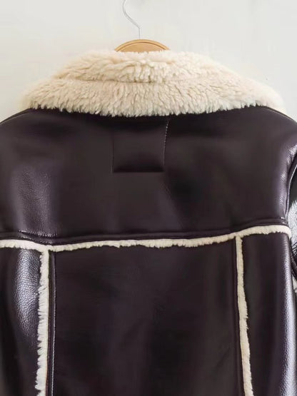 Women's Short Lapel Long Sleeve Slim Fashion Personality Jacket Jacket
